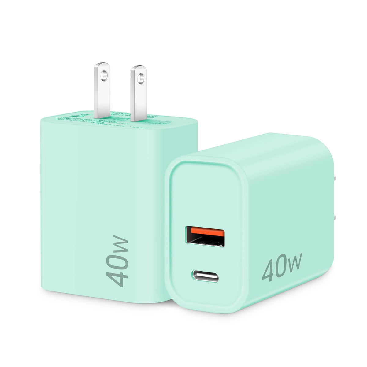 [4 Pack] 20W USB C Charger Block Fast Charging Multiport Adapter