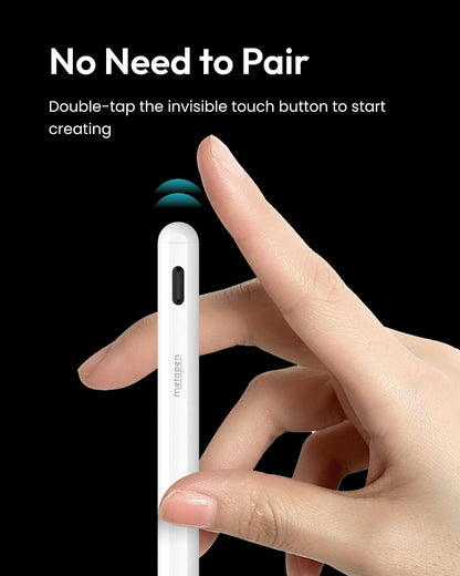 Metapen A8 Stylus Pen for iPad 2018-2026,Magnetic Attach & Palm Rejection