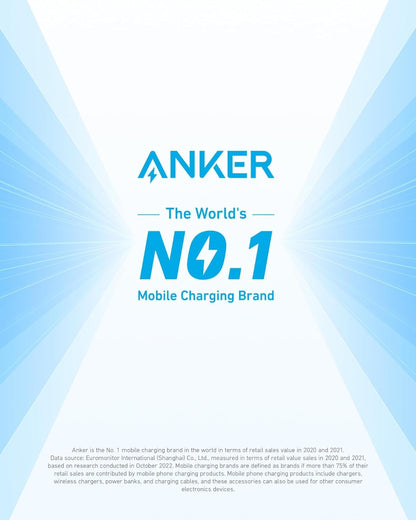 Anker USB C to USB C Cable, 60W Fast Charging Cable (2-Pack, 6 ft, Black)