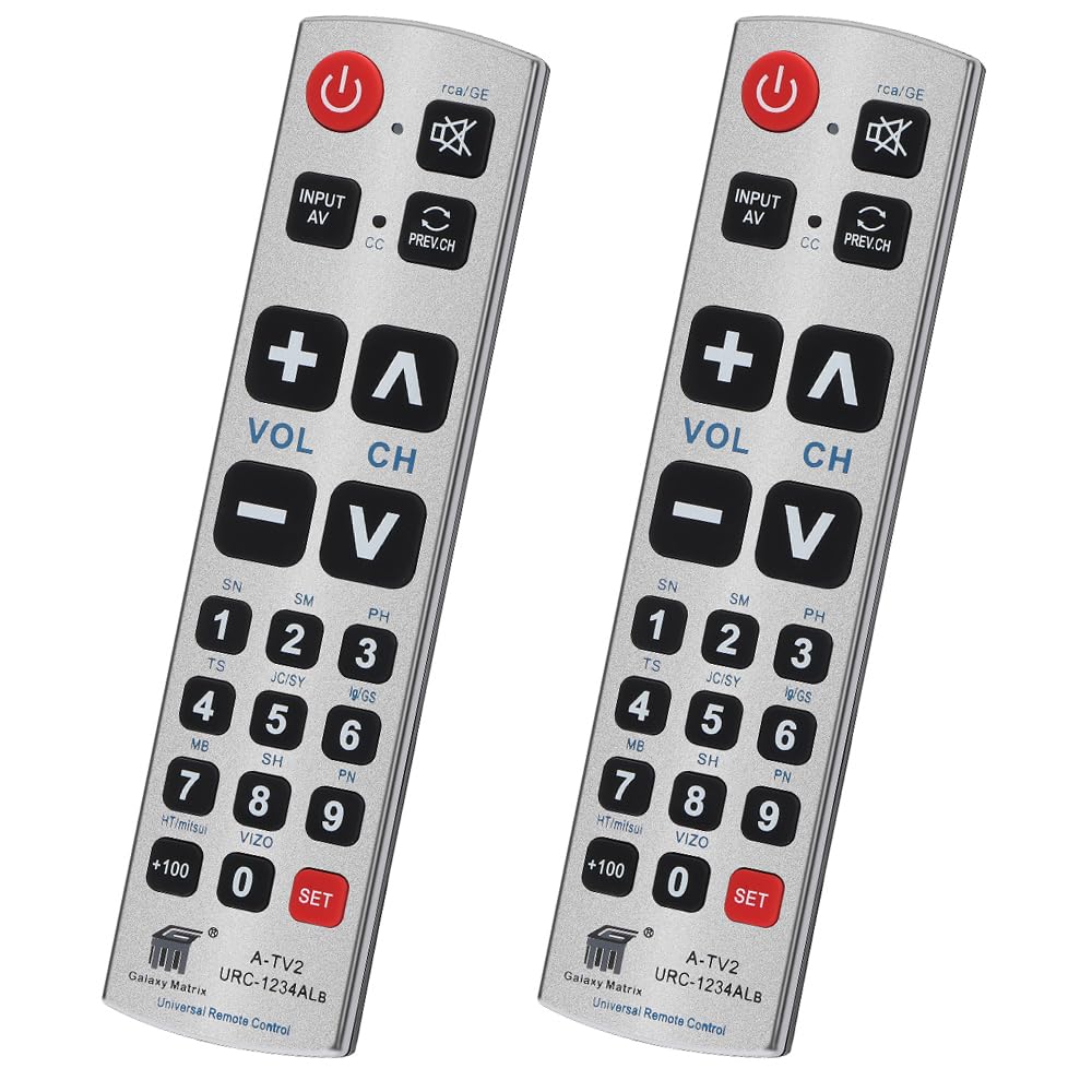 Seniors Elderly Big Button Universal Extra Large Remote Control UNOCAR