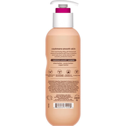 eos Cashmere Shave Oil- Fresh & Cozy, Moisturizing Shea Butter, 6 fl oz