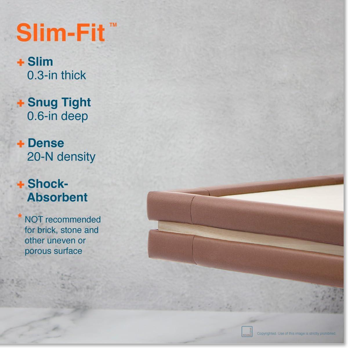 Roving Cove Baby Proof Corner Edge Protector, Small 15ft Edge 4 Corners