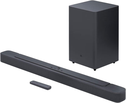 JBL Bar 2.1 Deep Bass (MK2) - 2.1 Channel soundbar with Wireless subwoofer (6.5’’), 300W Max Output, Bluetooth Enable (Black)