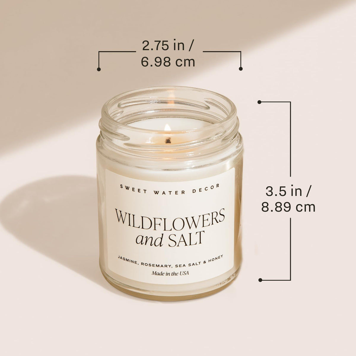 Sweet Water Decor Forever and Always Wedding Soy Wax Candle, 9oz Clear Jar