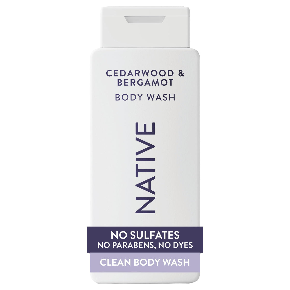 Native Clean Body Wash for Women & Men, Powder & Cotton Scent, 18 fl oz