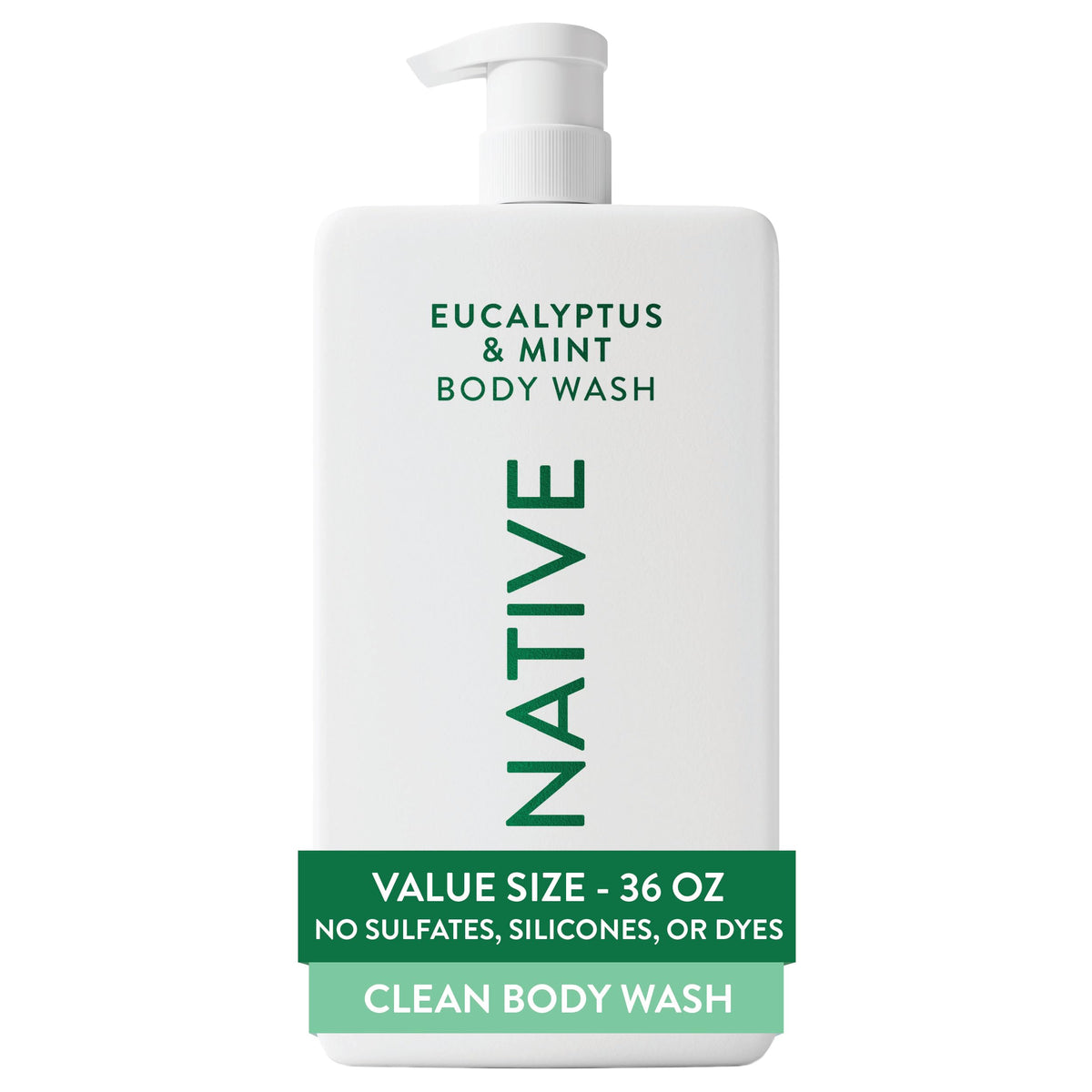 Native Body Wash 3 Pack - Natural Body Wash Women & Men - SLS & Paraben Free - Cucumber & Mint, Coconut & Vanilla, Lavender & Rose