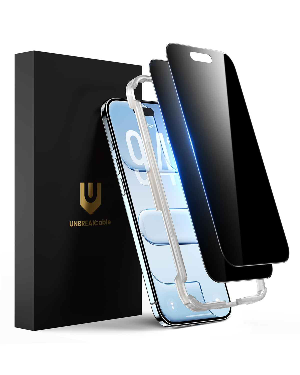 UNBREAKcable Privacy Screen Protector for iPhone 16 Pro, 2-Pack
