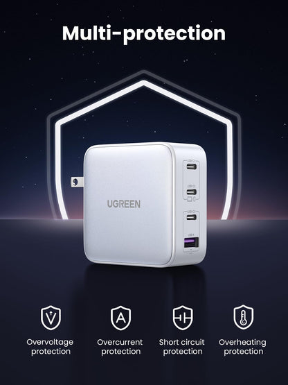 UGREEN Nexode 100W GaN USB C Charger, 4-Port Fast Laptop Charger