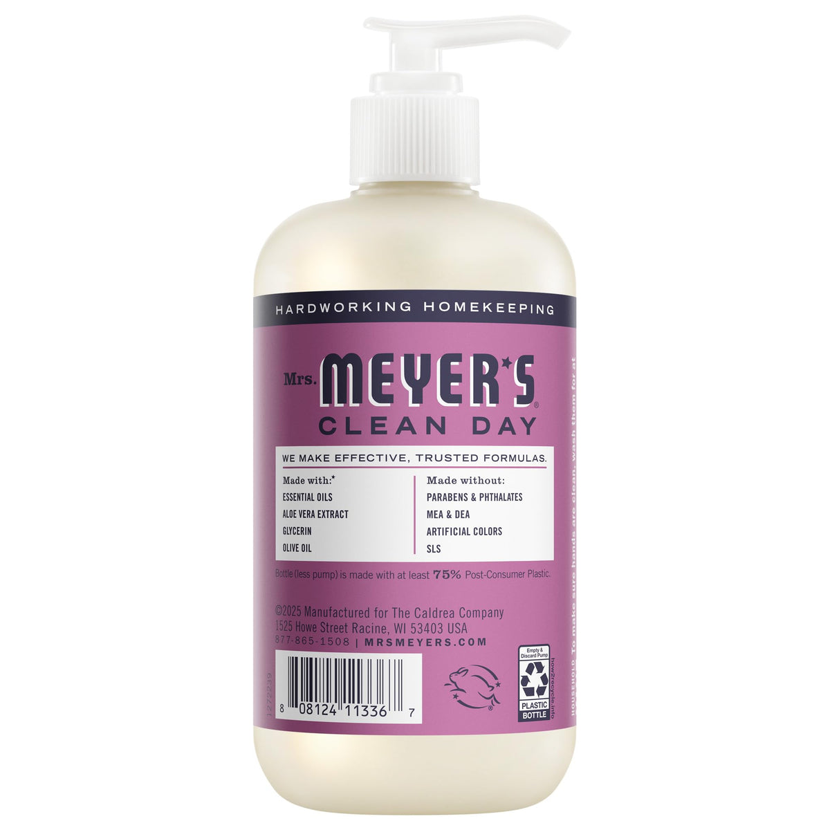 MRS. MEYER'S CLEAN DAY Liquid Hand Soap, Lemon Verbena, 12.5 fl oz, 3 Pack