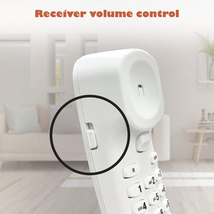 Vtech SA3100 Corded Senior Phone for Elderly with High-Contrast Large Buttons,Multilingual Talking Digits,Visual Ringer,Speed Dial,Speakerphone,No AC Power,Earpiece and Speakerphone Volume Control