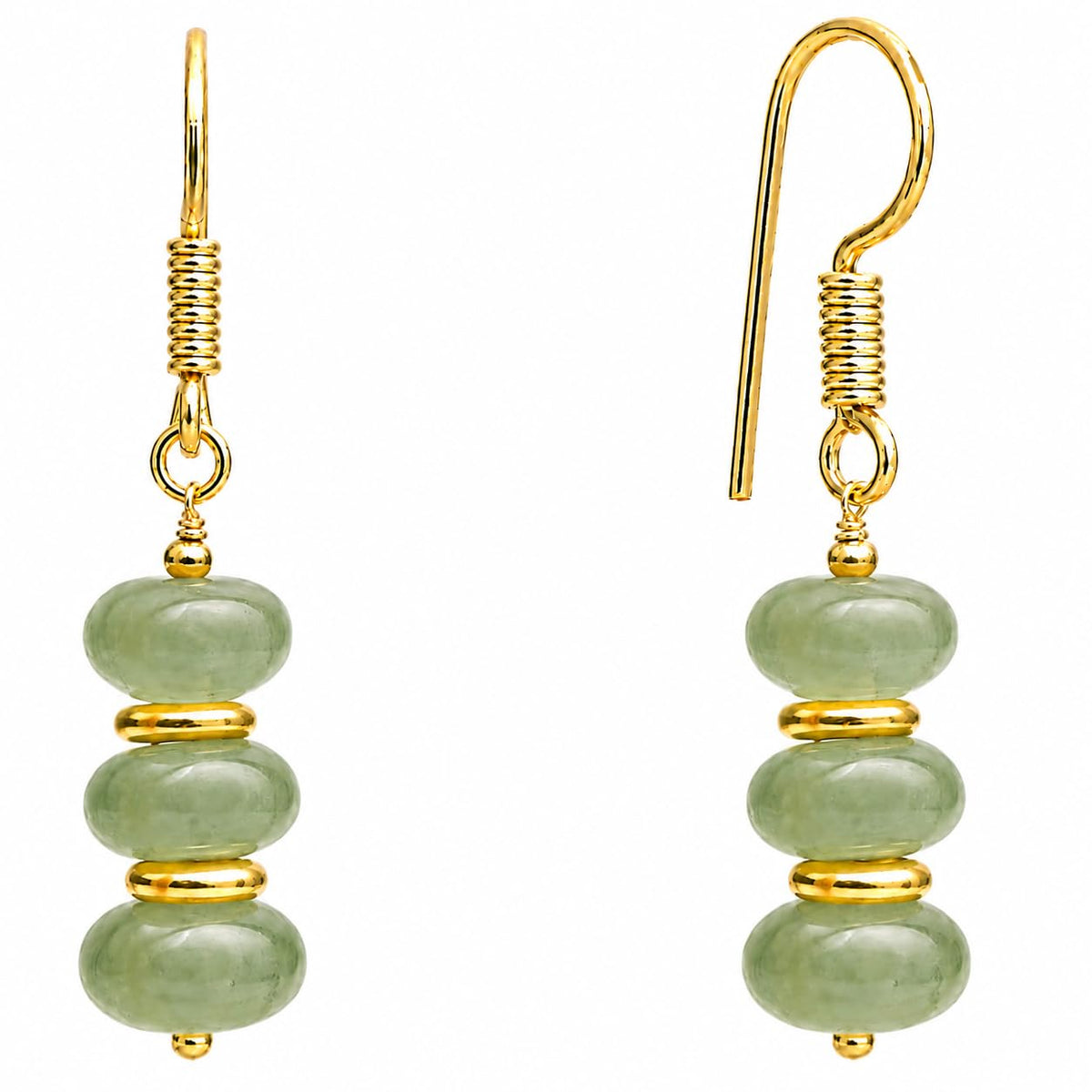 Gempires Beaded Gemstone Dangle Earrings for Women, Boho Gold Birthstone