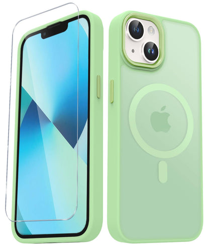 for iPhone 14 Plus Case, Matte Magnetic Phone Case, Lavender Purple