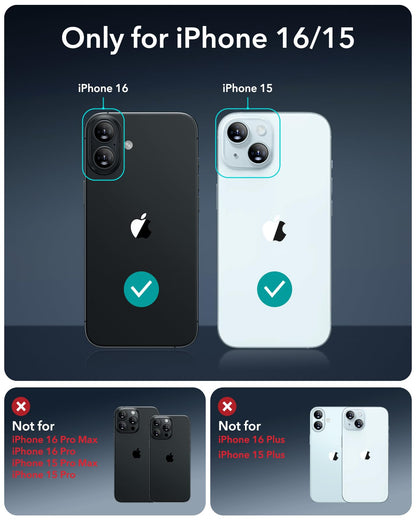 ESR 3 Pack for iPhone 17/iPhone 16 Pro Screen Protector, Align Frame