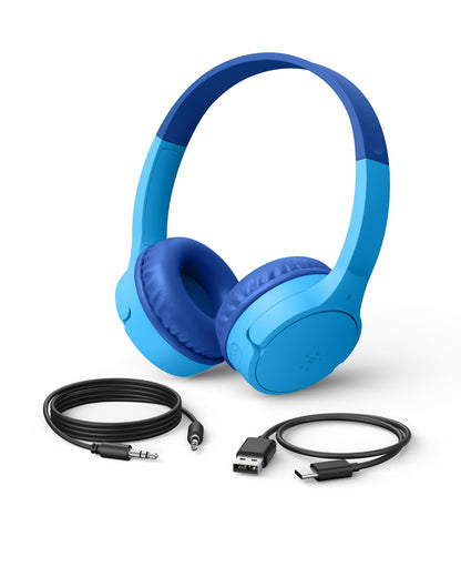 Belkin SoundForm Mini Kids Headphones, Wireless&Wired, 30H Playime, School