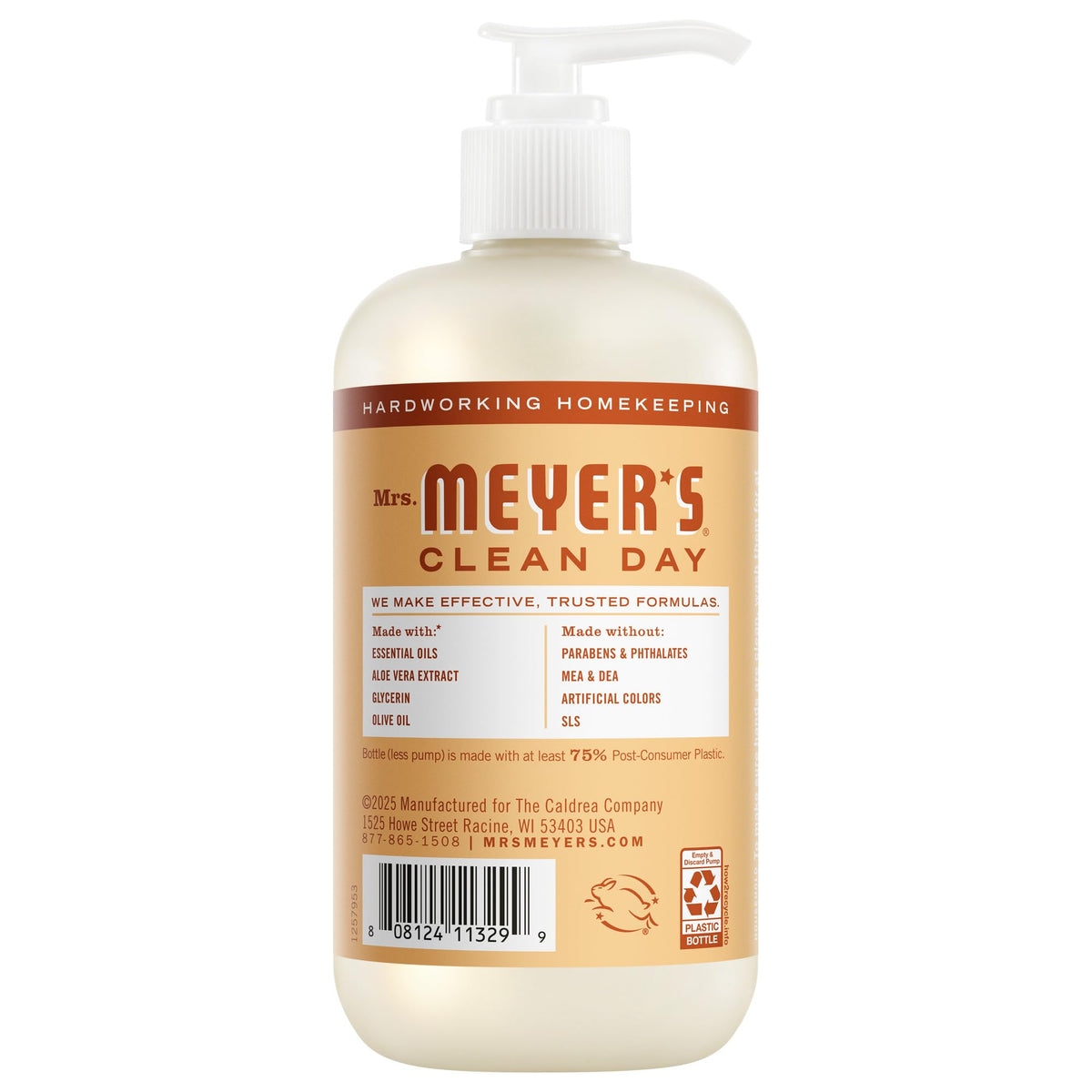 MRS. MEYER'S CLEAN DAY Liquid Hand Soap, Lemon Verbena, 12.5 fl oz, 3 Pack