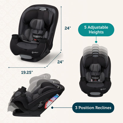 Safety 1st Grow and Go All-in-One Convertible Car Seat - Black Phantom