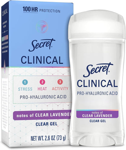 Secret Clinical Antiperspirant Deodorant, Completely Clean 2.6 oz Pack of 2