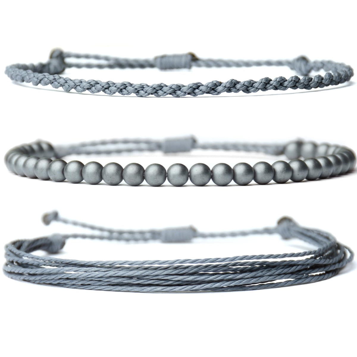 Mezcla Vida Handmade Natural Stone Beaded Healing Bracelet Gift for Men Adjustable Rope String Bracelet