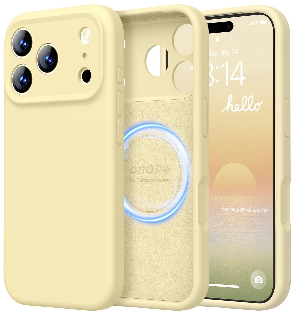 LOVE 3000 Designed for iPhone 16 Case, Premium Silicone with [Soft Anti-Scratch Microfiber Lining] Shockproof Protective Phone Case for Men Women Girls 6.1", Black