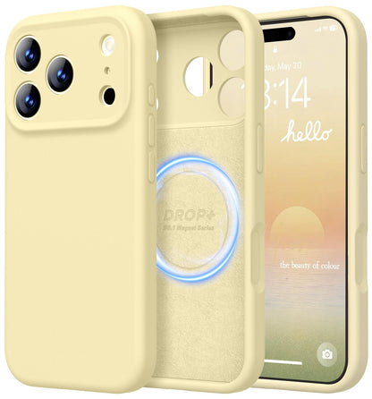 LOVE 3000 Designed for iPhone 16 Case, Premium Silicone with [Soft Anti-Scratch Microfiber Lining] Shockproof Protective Phone Case for Men Women Girls 6.1", Black