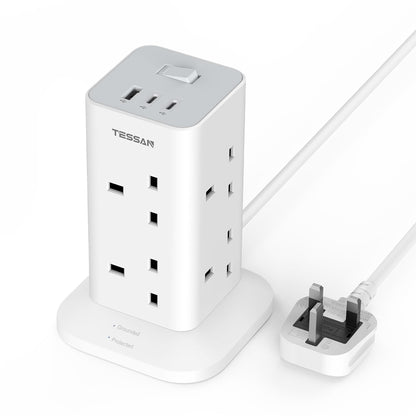 TESSAN Tower Extension Lead 5M with USB C Slots