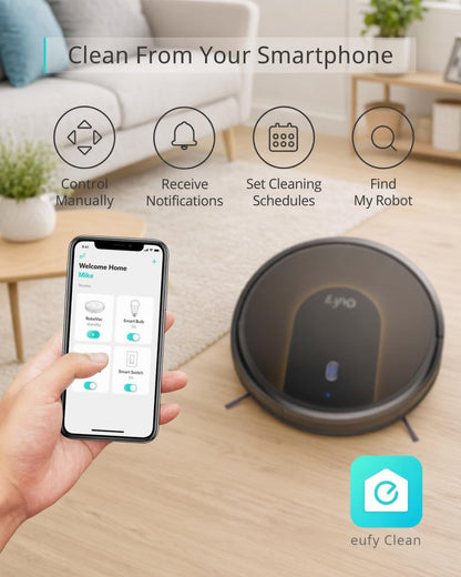 eufy E25 Robot Vacuum and Mop for Pet Hair, 20,000 Pa, HydroJet Roller Mop