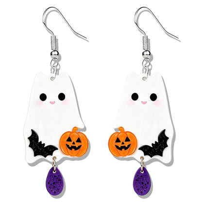 Hocus Pocus Earrings for Women Spooky Witch Halloween Pumpkin Earrings Halloween Accessories Witch Jewelry