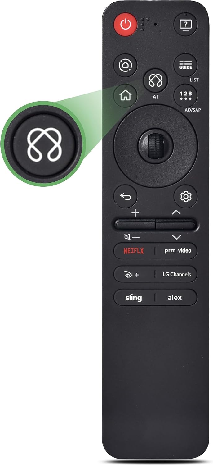 Magic Remote for 2019-2025 LG Smart TV,AI Voice & Pointer Control