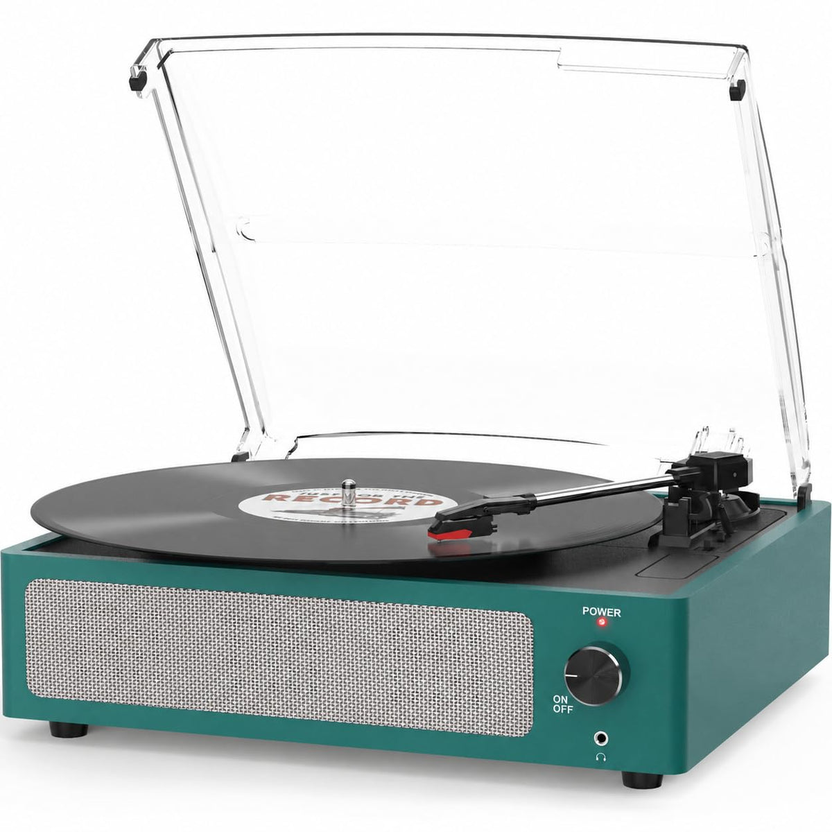 Seasonlife® Record Player for Vinyl Turntable with Speakers,Pale Purple