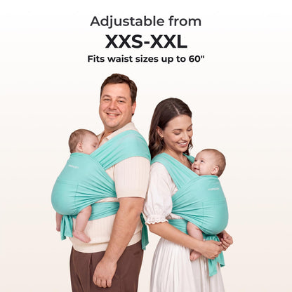Momcozy Baby Wrap Carrier, Easy-On 2-Piece Design, Newborn to 33 lb