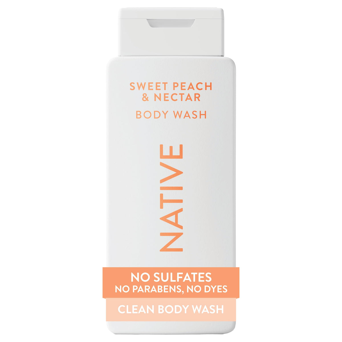 Native Clean Body Wash for Women & Men, Powder & Cotton Scent, 18 fl oz
