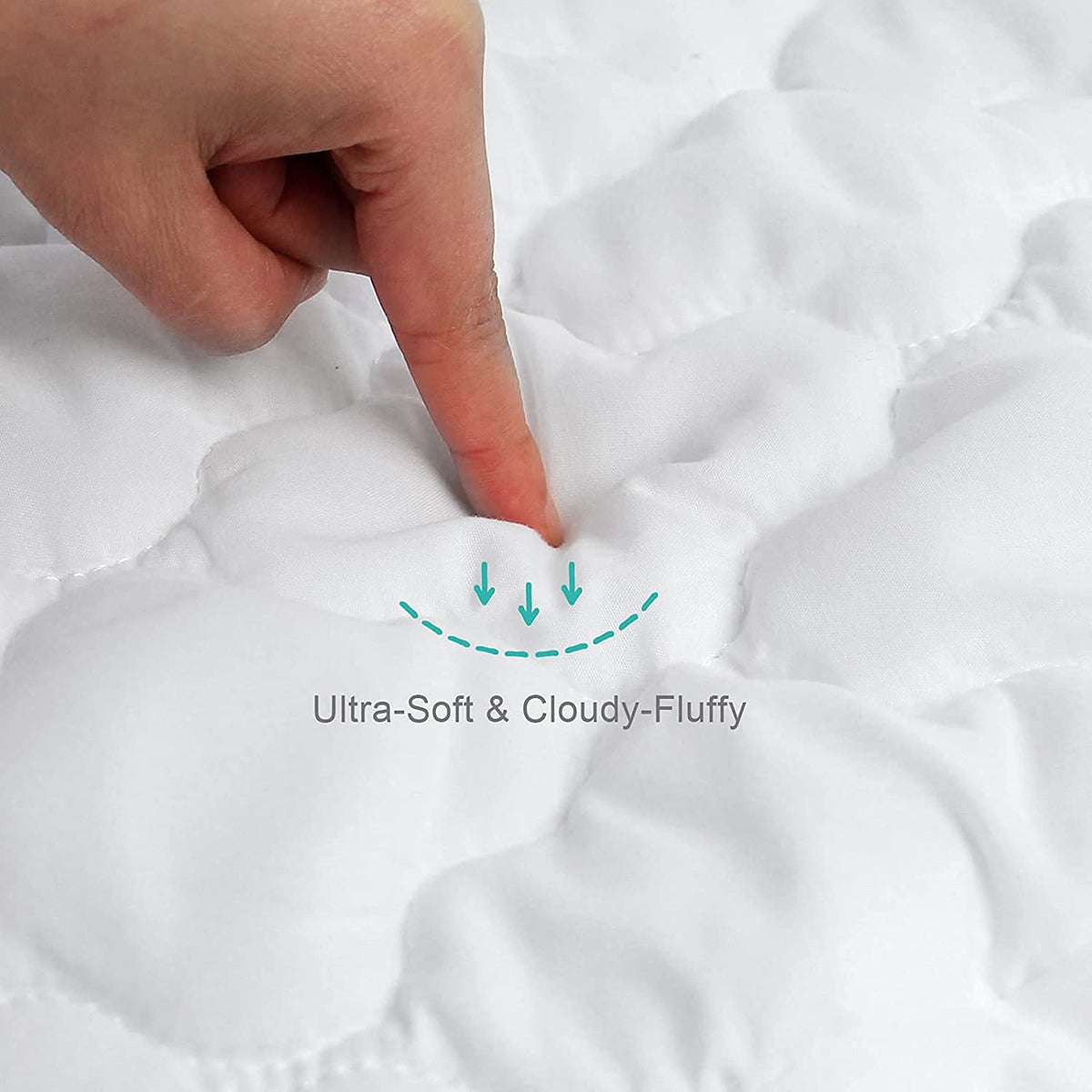 Crib Mattress Protector Sheets Fitted Waterproof Mattress Pad Cover 2 Pack