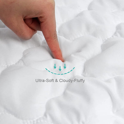 Crib Mattress Protector Sheets Fitted Waterproof Mattress Pad Cover 2 Pack