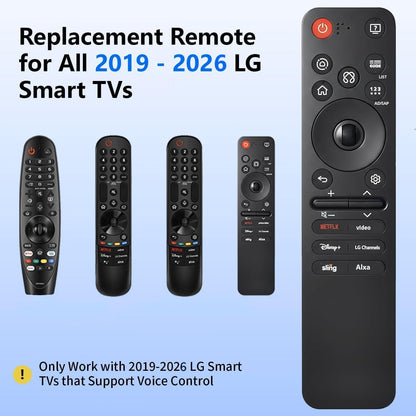 Rechargeable TV Remote for Samsung Smart TVs. Replacement Voice Remote.