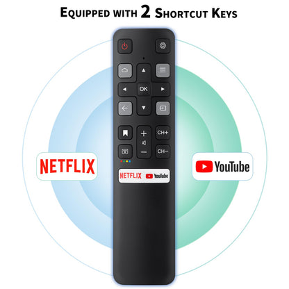 Replacement Remote Control for Hisense Smart Google TV，for Hisense UHD 4K ULED Google TVs