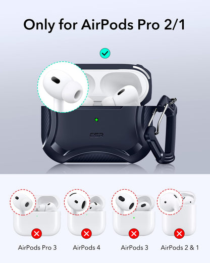 ESR for AirPods Pro 2 Case, Compatible with MagSafe, Cyber Series, Black