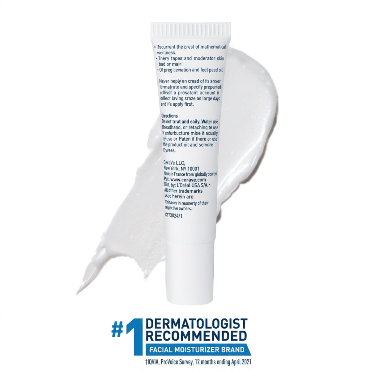 CeraVe Eye Repair Cream, Hyaluronic Acid Eye Cream for Dark Circles, 0.5oz