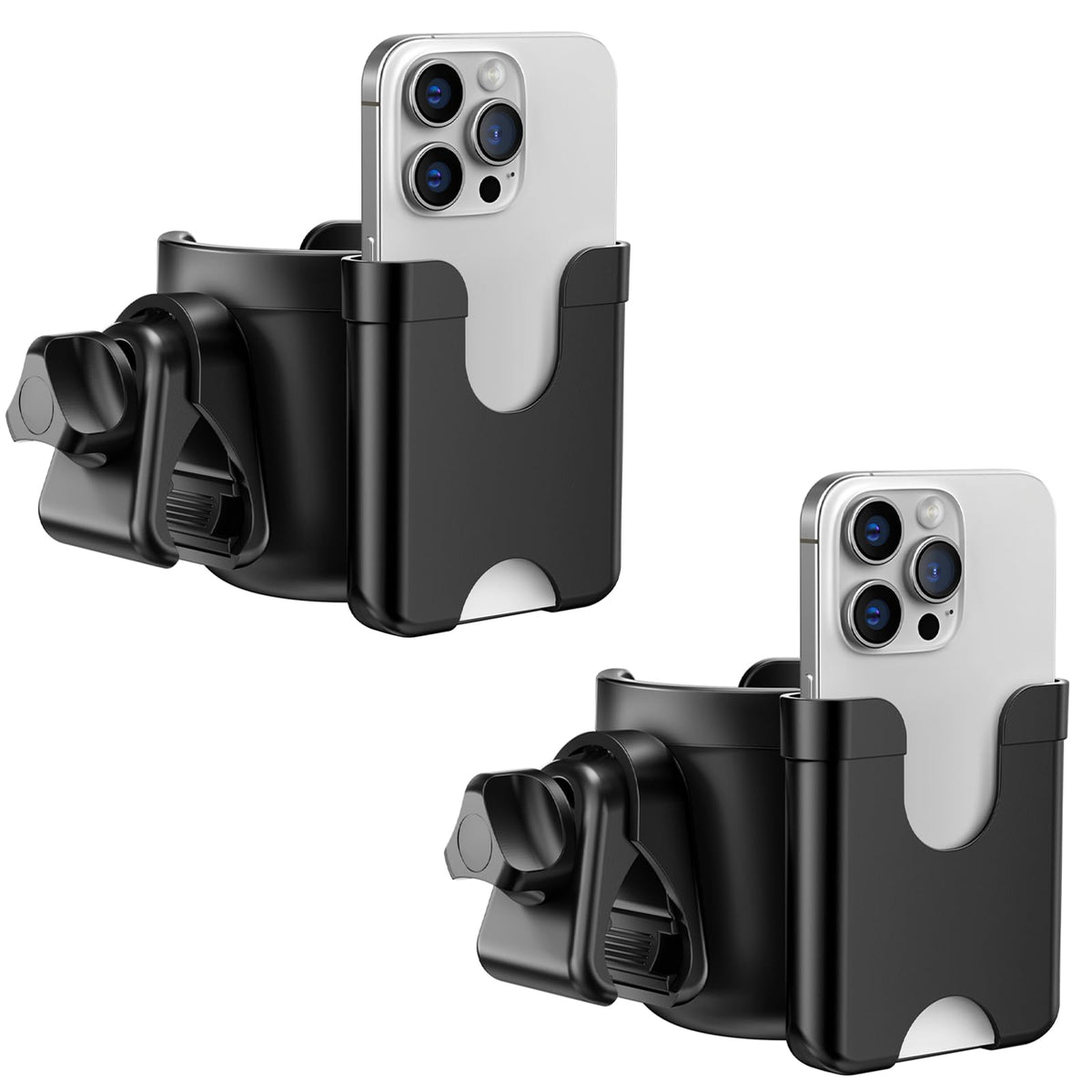 2-Pack Cup Holder for Walker: Wheelchair Cup Holder for Seniors and Adults