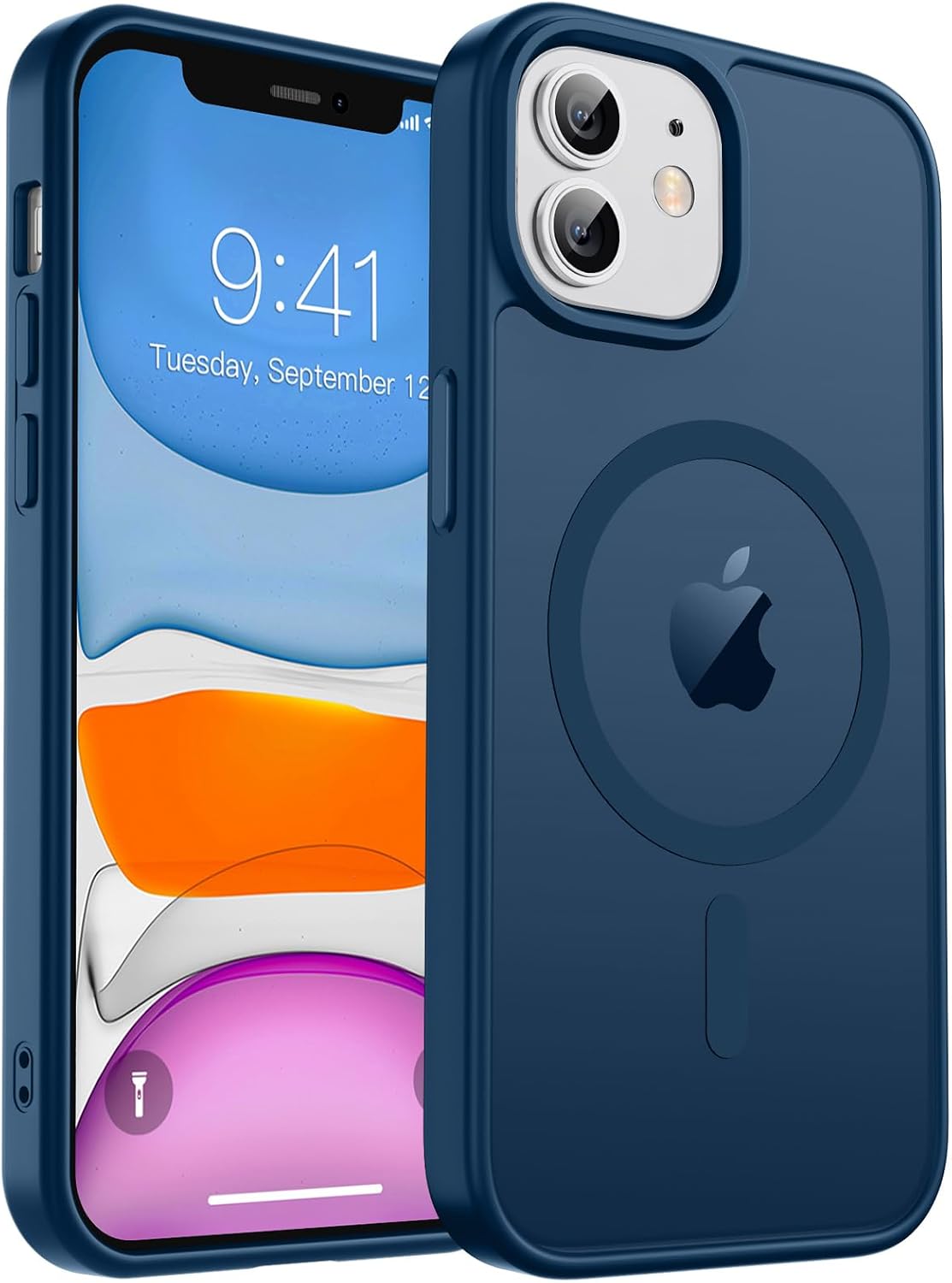 zapica Magnetic for iPhone Air Case, Dark Blue
