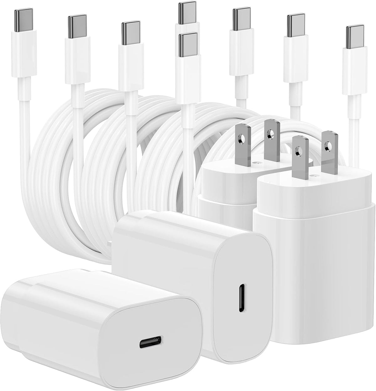 Type C Charger Fast Charging,4Pack 25W Super USB C Fast Charger Block