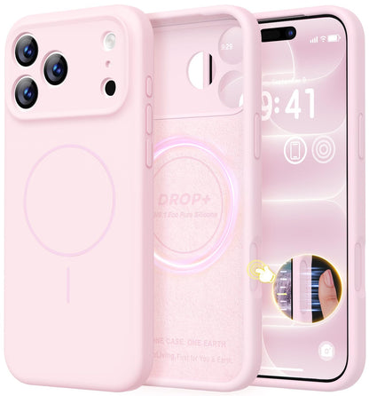 LOVE 3000 Designed for iPhone 16 Case, Premium Silicone with [Soft Anti-Scratch Microfiber Lining] Shockproof Protective Phone Case for Men Women Girls 6.1", Black