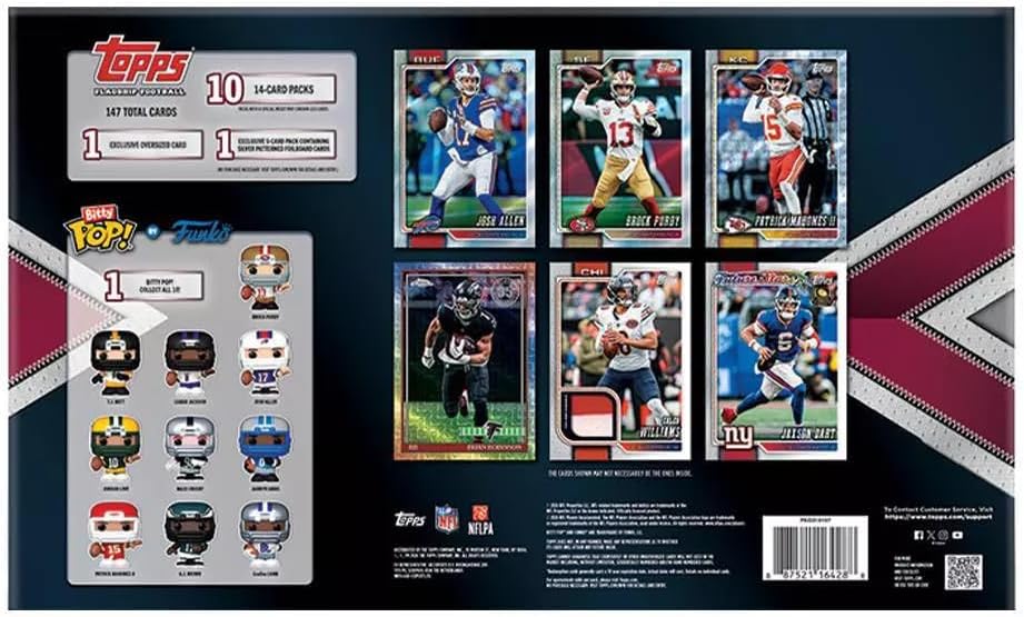 2026 Topps NFL Flagship Football Trading Card Super Box