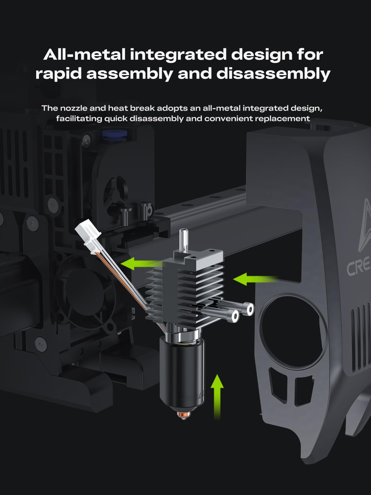 Creality K2 Plus Direct Drive Extruder Kit, 6.25:1 Dual Gear Extruder with Filament Break Sensor, Compact & Lightweight for Smooth Feeding, for K2/K2 Pro/K2 Plus 3D Printers