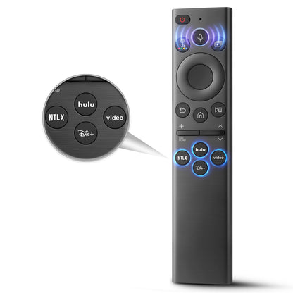 Replacement for Samsung TV Remote, for All 2018-2024 Samsung Remote Control for Smart TV with Voice Control. No Solarcell. 2-Year Warranty.