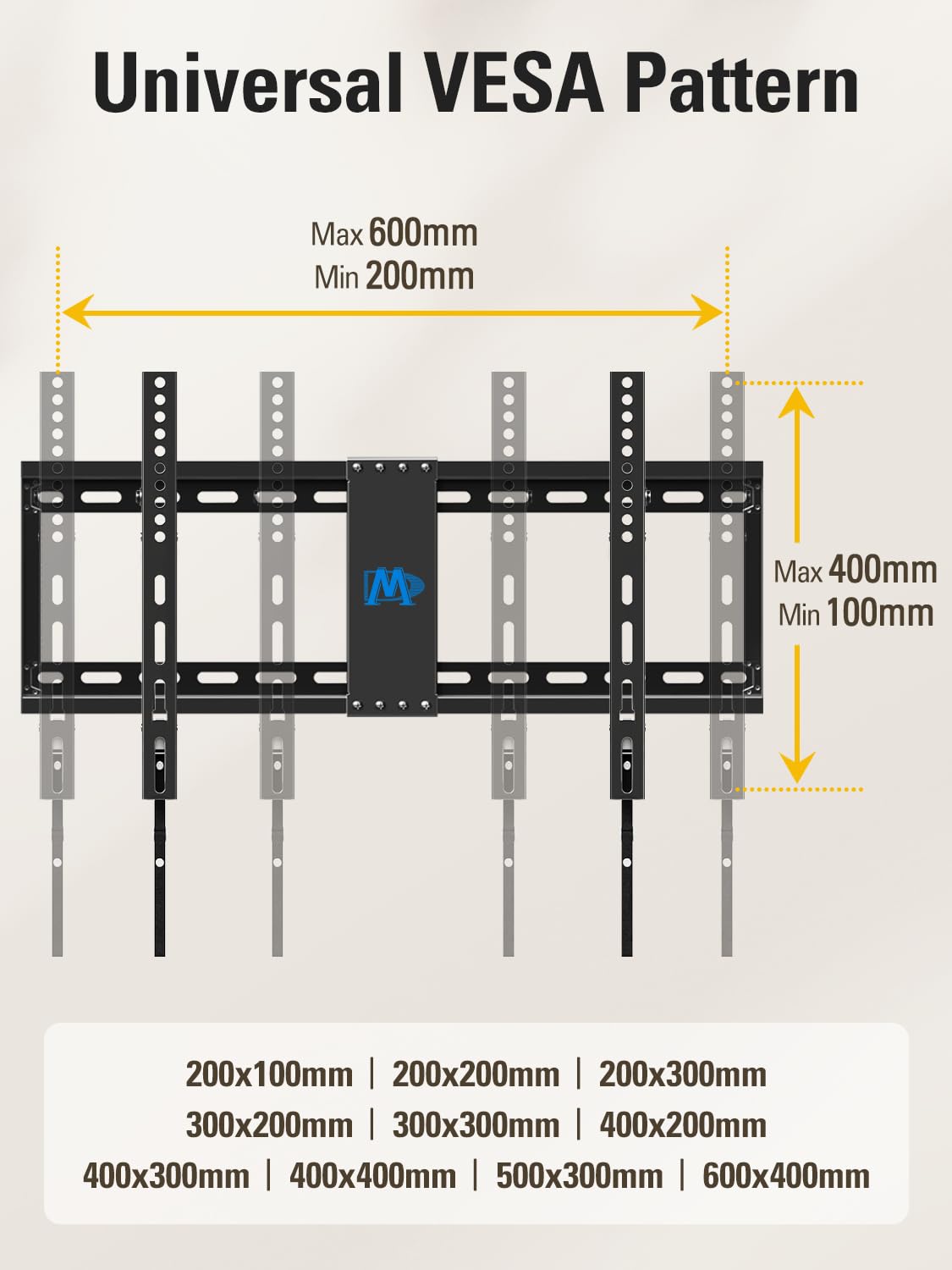 Mounting Dream TV Wall Mount for 42-86 Inch TVs, Tilting TV Mount Bracket