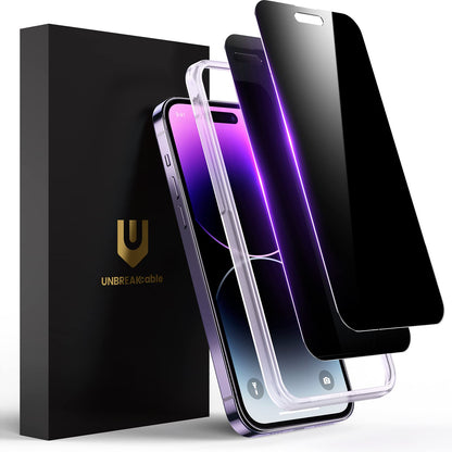 UNBREAKcable Privacy Screen Protector for iPhone 16 Pro, 2-Pack