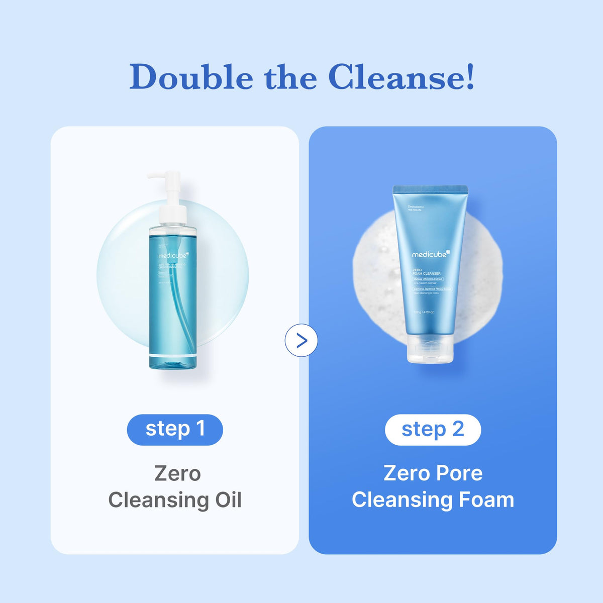 medicube Facial Cleanser PDRN Pink Glutathione Capsule Foam Cleanser