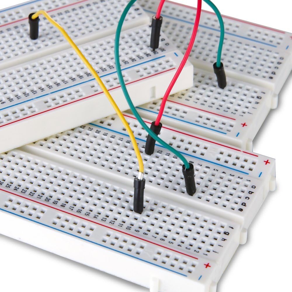 ELEGOO 400 Point Solderless Breadboard Kit, Small Prototyping Boards 6PCS