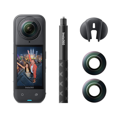 Insta360 X5 - Waterproof 8K 360° Action Camera, Leading Low Light, Invisible Selfie Stick Effect, Rugged and Replaceable Lens, 3-Hour Battery, Built-in Wind Guard, Stabilization, Triple AI Chip Design