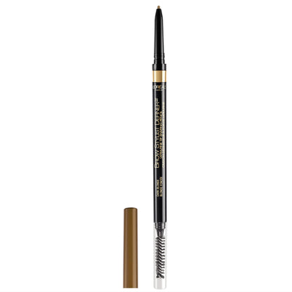 L'Oreal Paris Makeup Brow Stylist Definer Waterproof Eyebrow Pencil, Ultra-Fine Mechanical Pencil, Draws Tiny Brow Hairs and Fills in Sparse Areas and Gaps, Dark Brunette, 0.11 Ounce (Pack of 2)